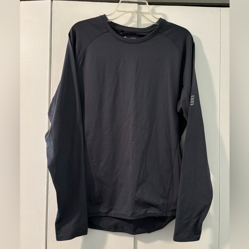 Men’s Charcoal fleece-lined compression shirt